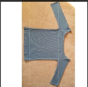 💚Basic gray off the shoulder top